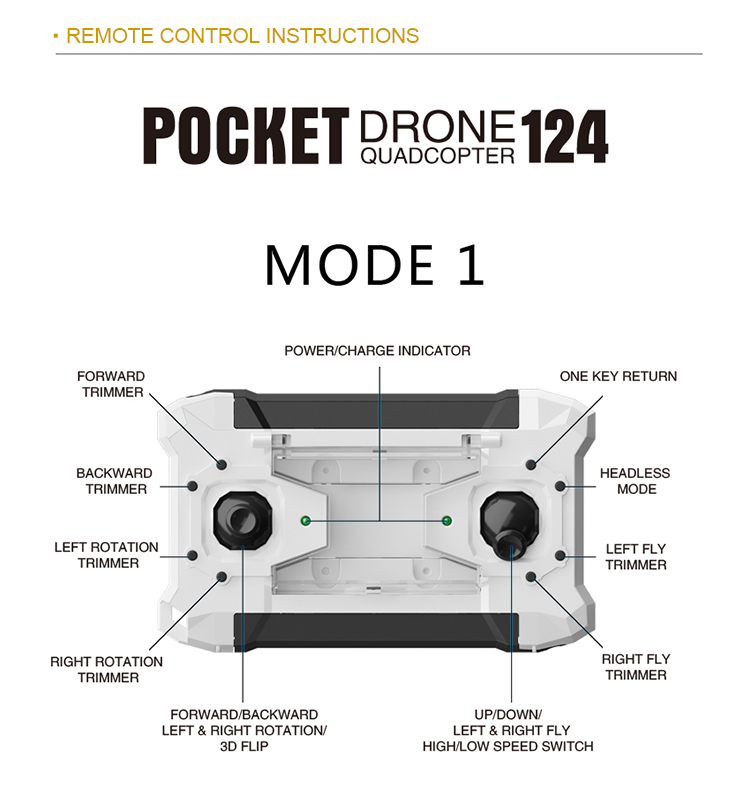 124_White_Pocket_Drone_One_Key_Switch_Controller_USB_Charger_Mini_RC_Quadcopter_RTF_04.jpg