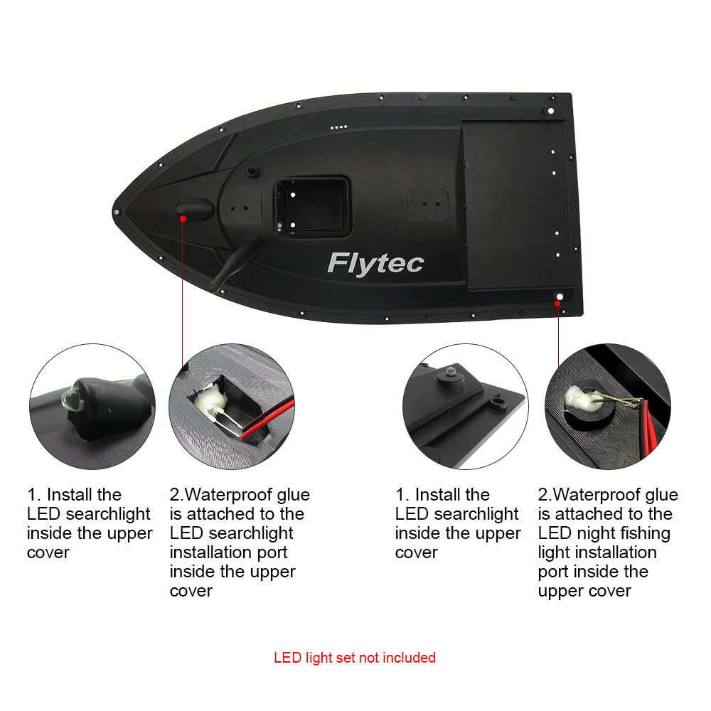 Flytec 20115 500M Fish Finder RC Fishing Bait Boat DIY Assembly Repair